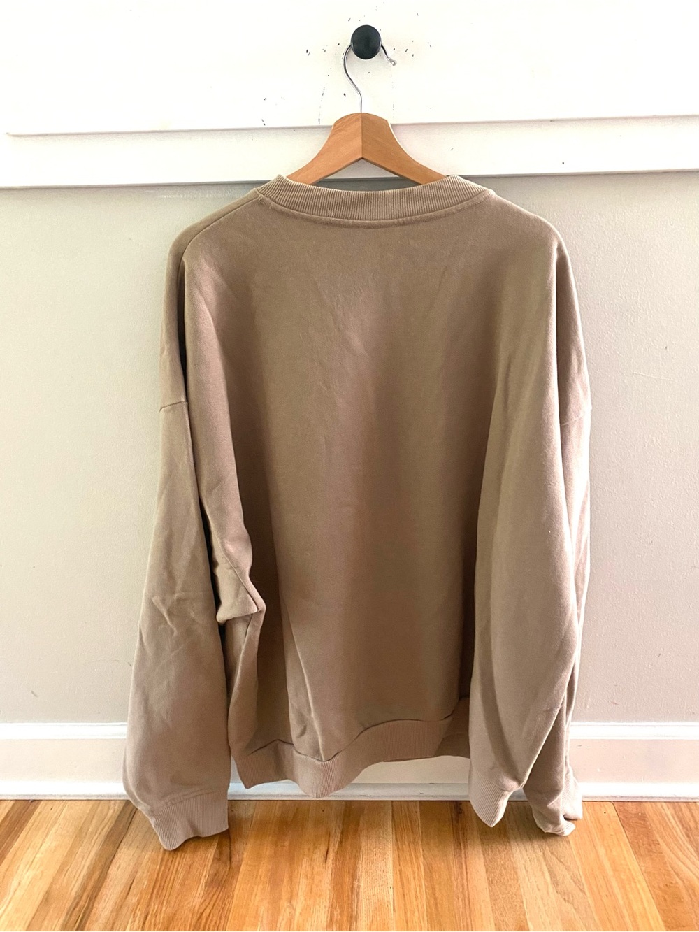 Alo Accolade Crew Neck Pullover Sweatshirt Gravel Taupe Size XXL - Picture 3 of 4